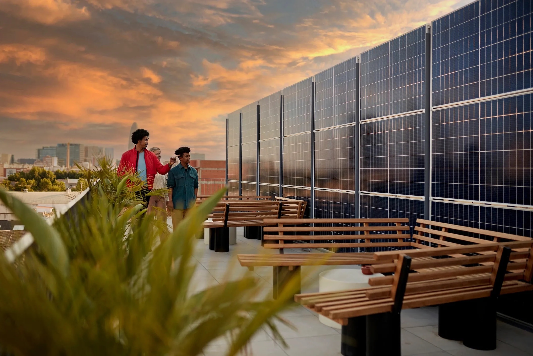 Solar panel installation